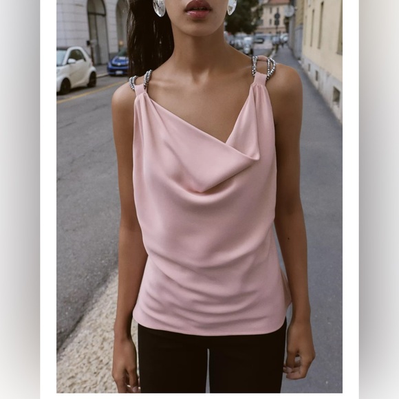 Zara jewel station pink top - Picture 2 of 3